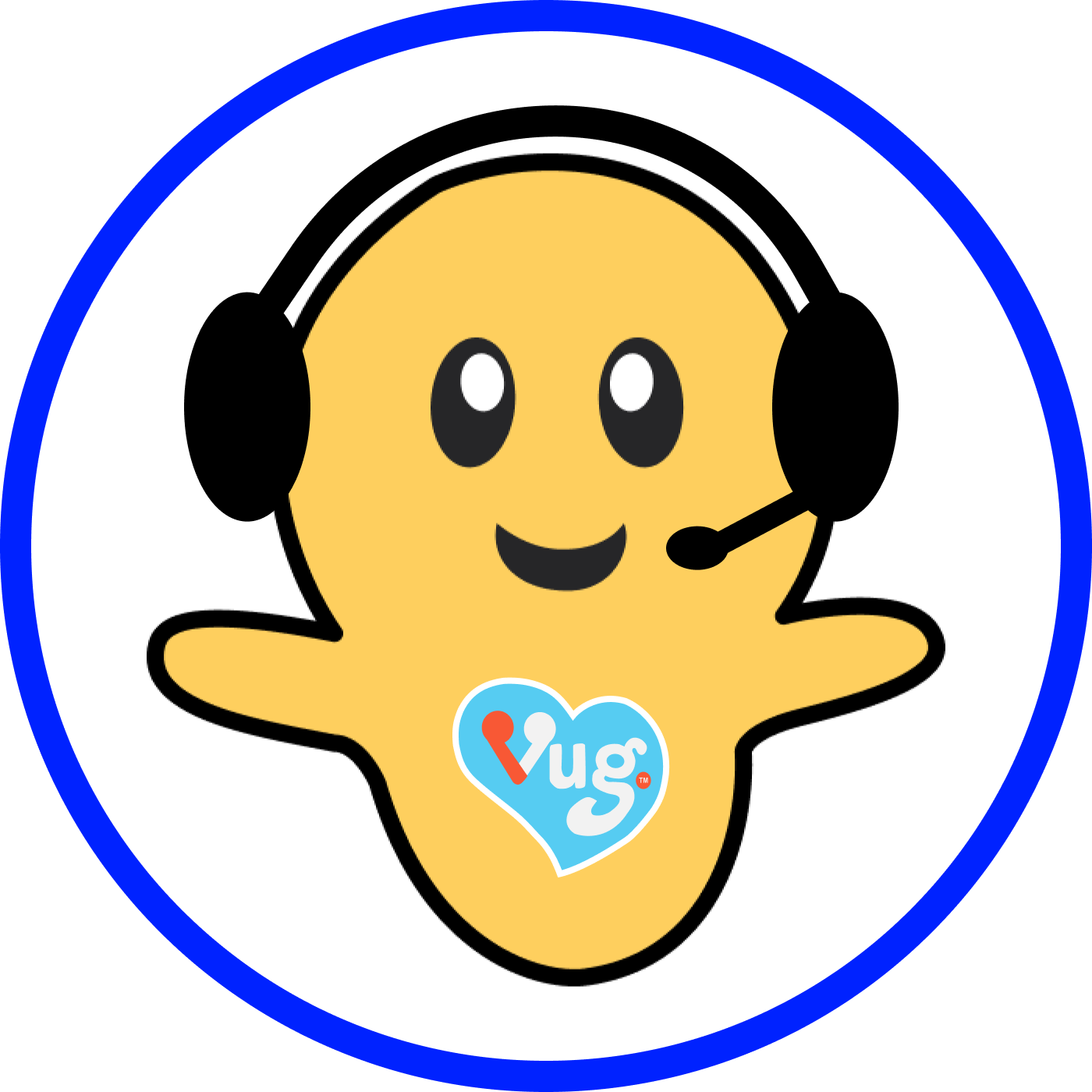 Vuggie with headphones